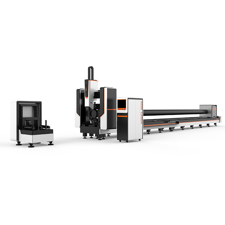 5 Axis otomatis Steel Tube Serat Laser Cutting Machine