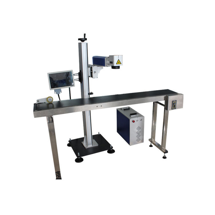 Flying UV Laser Marking Machine Kanggo Metal Glass